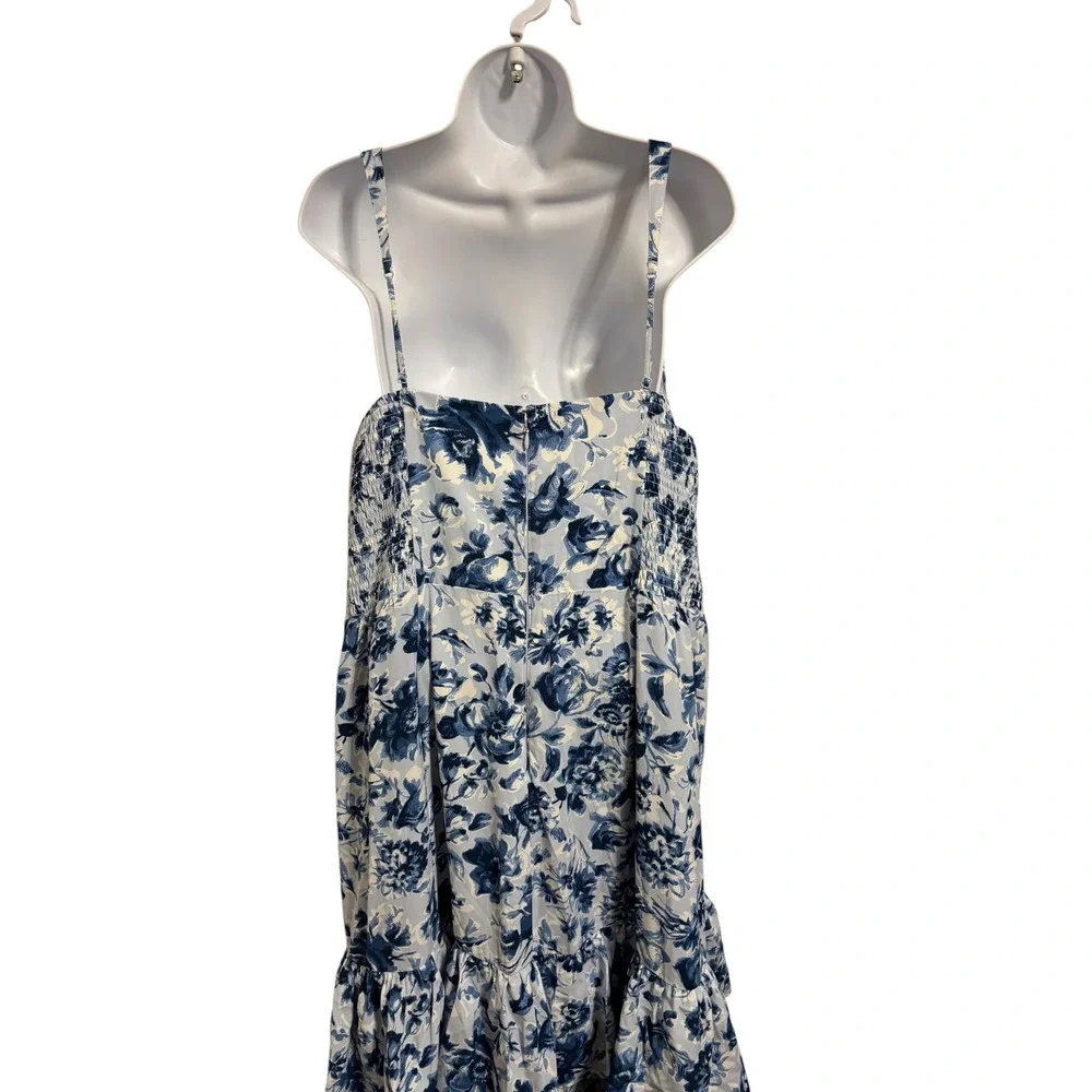 Abercrombie & Fitch Maxi Dress Floral Tiered Cottagecore Garden Peasant XXL NEW
